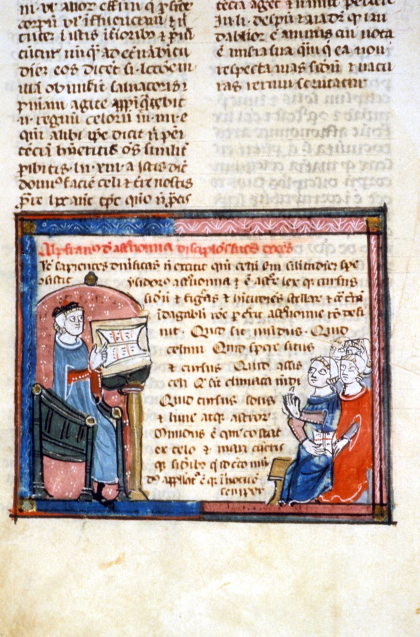 Lehrer Astronom - Illuminierung des Mittelalters (ref. 418) von Unknown artist