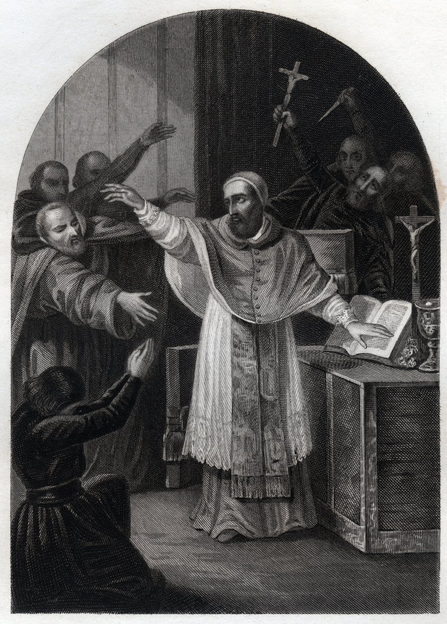 Die Gesellschaft der Jesuiten, das „Gelübde von Montmartre“ abgelegt am 15. August von Unknown artist