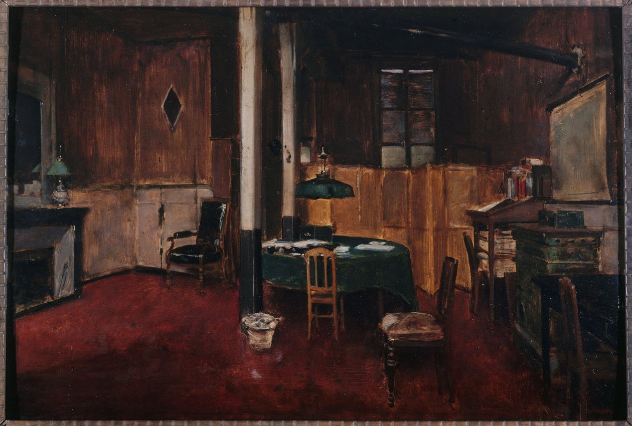 Der Journal des débats Nachrichtenraum, ca. 1889 von Unknown artist