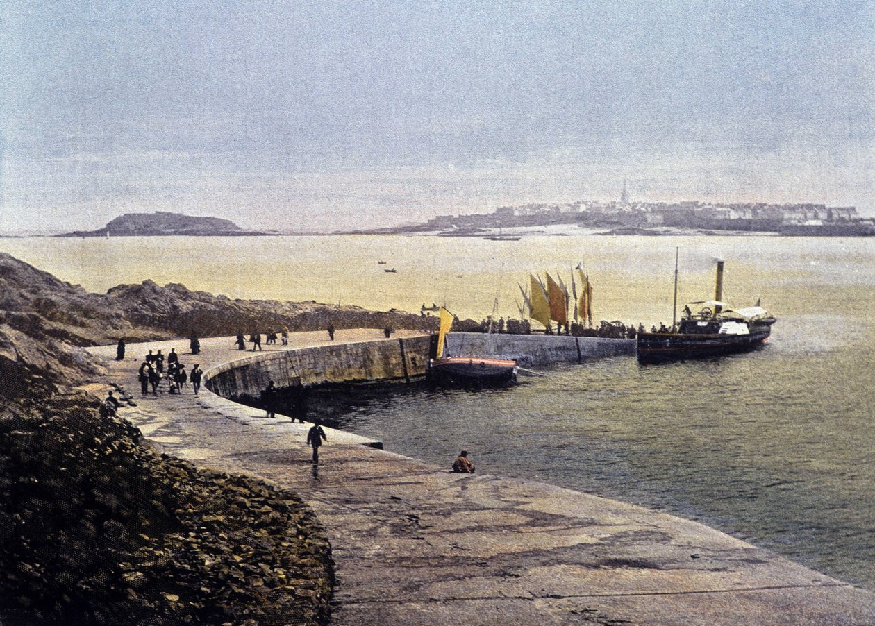 Die Bucht von Saint-Malo von Dinard - in „Frankreich. Aquarelle Reiseerinnerungen“, 19. Jahrhundert von Unknown artist