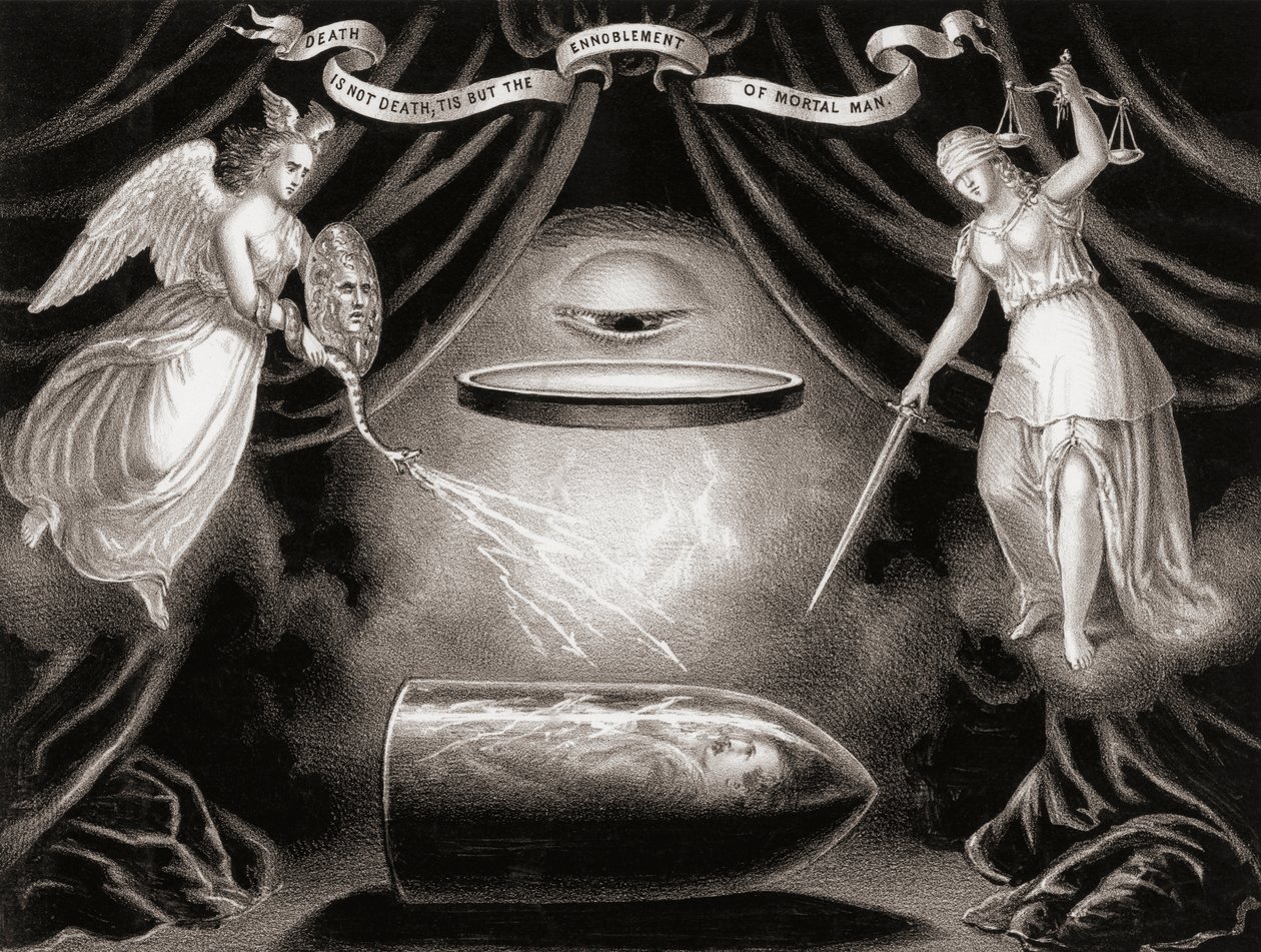 Die Kugel, die Lincoln tötete (Gravur) von Unknown artist