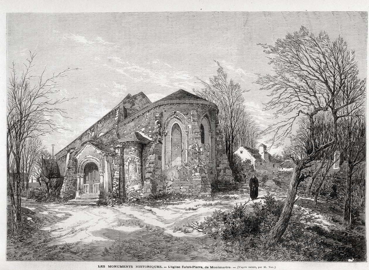 Die Kirche Saint Pierre de Montmartre - in „The Illustrated World“ vom 05.04.1873 von Unknown artist
