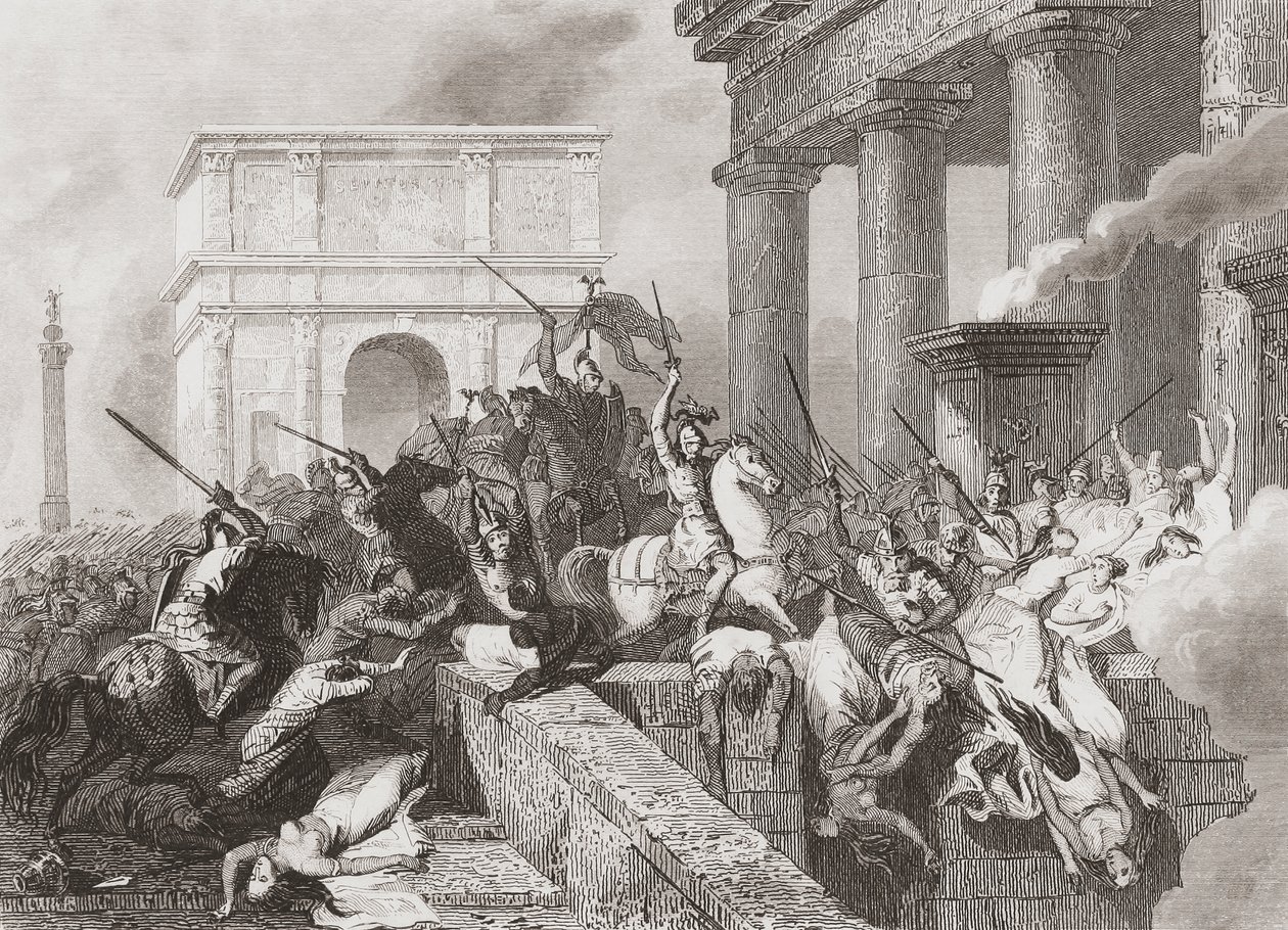 Das Kommen der Vandalen nach Spanien von Unknown artist
