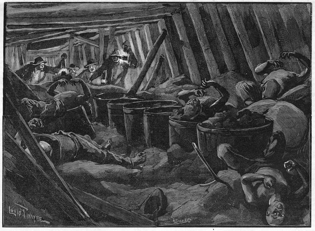 Das Unglück von Saint-Étienne am 3. Juli von Unknown artist