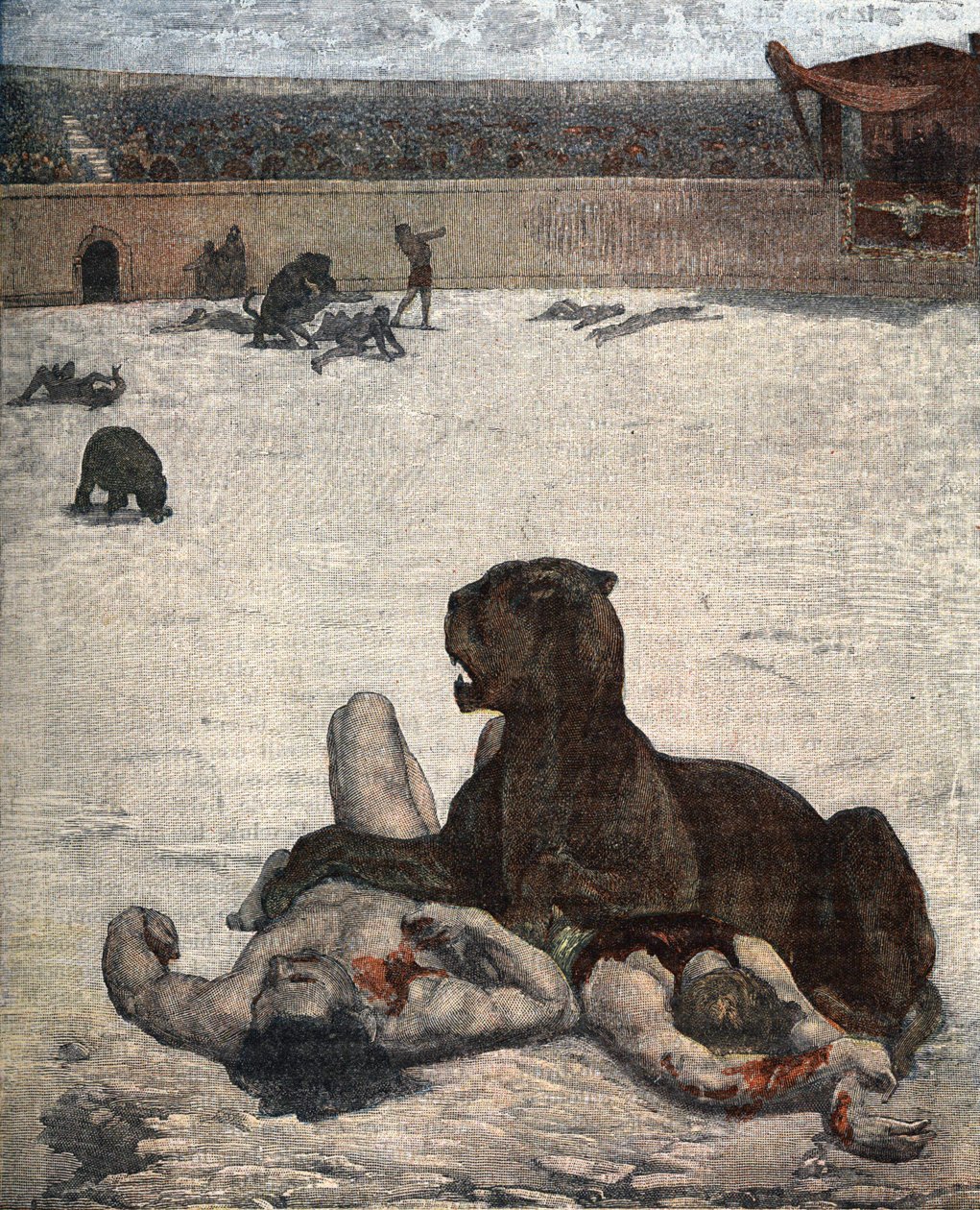 Die ersten Christen, die von den Römern im 1.-2. Jahrhundert gemartert wurden. von Unknown artist