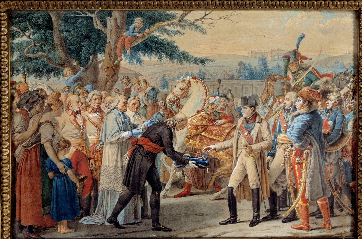 Die Übergabe der Schlüssel von Wien an Napoleon I. (1769-1821) von Unknown artist