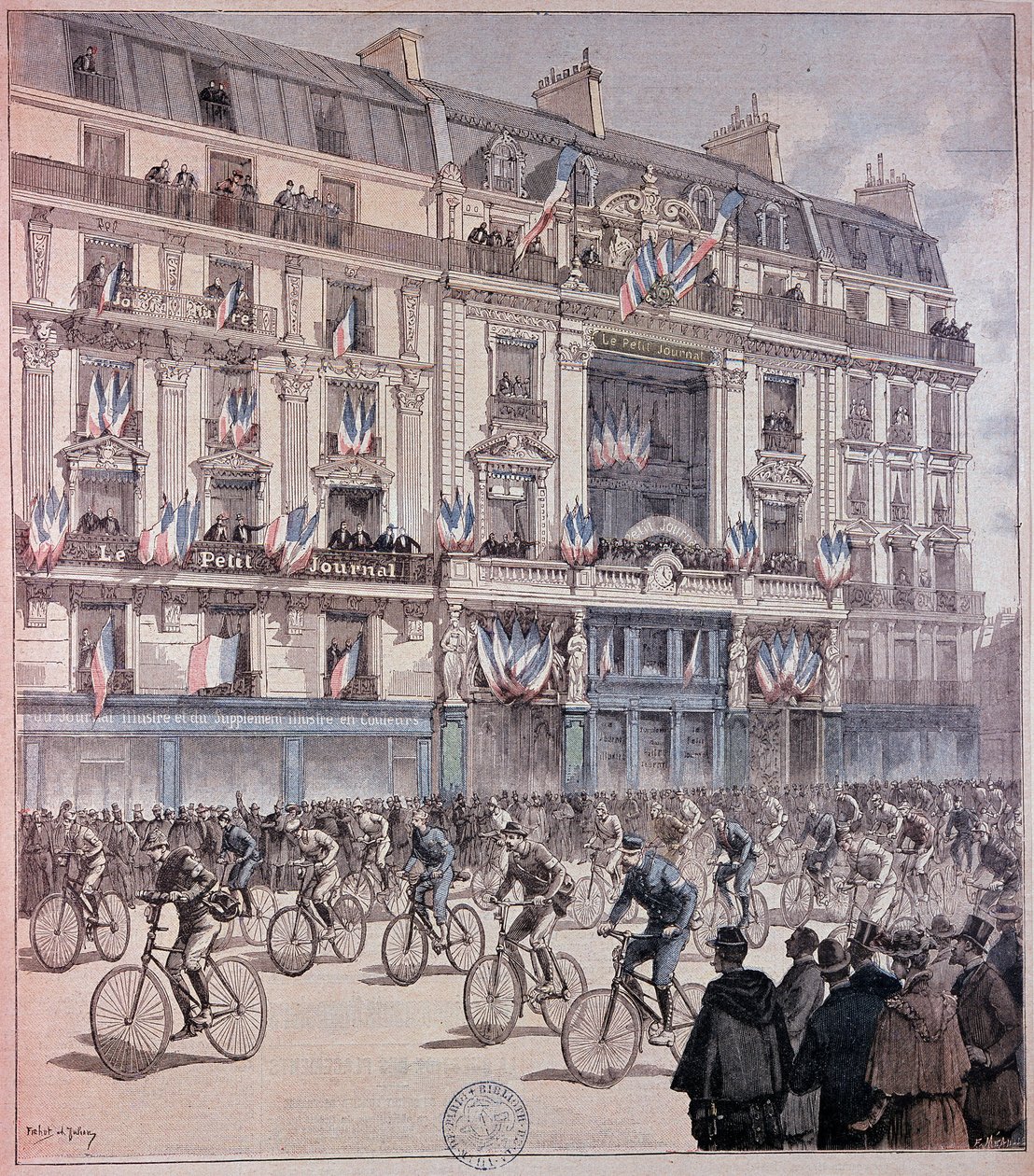 Der Start des Paris-Brest-Rennens - in „Le Petit Journal“ vom 12.09.1891 von Unknown artist