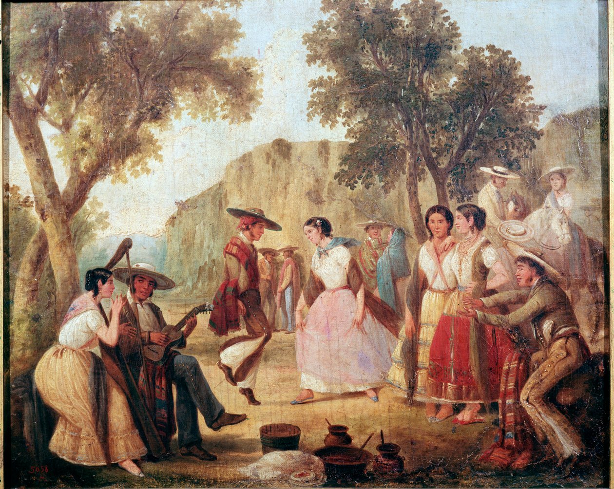Traditioneller mexikanischer Tanz von Unknown artist