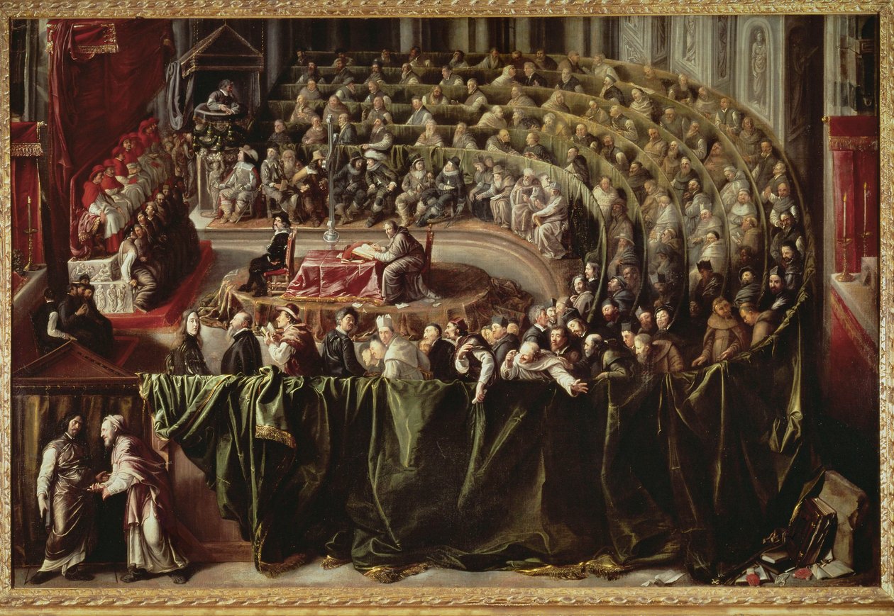 Prozess von Galileo Galilei vor der Inquisition von Unknown artist