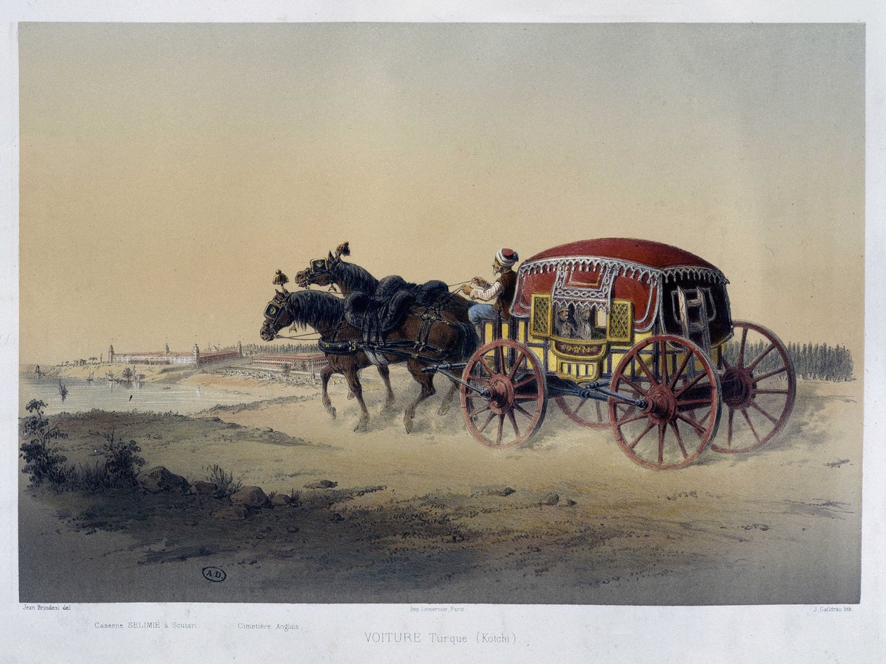 Türkische Kutsche - 19. Jahrhundert, n. Chr. von Unknown artist