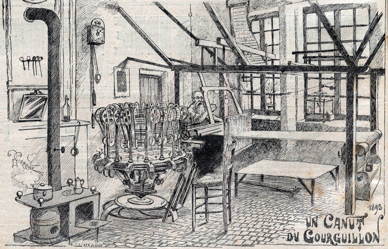 Ein Canut du Gourguillon (Lyon) im Jahr 1893 (Stich in „Le Progres illustrious“ von 1895) von Unknown artist