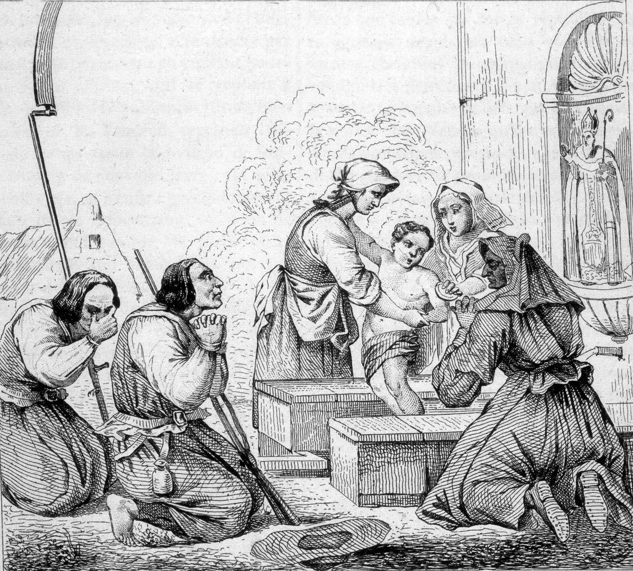 Vendeanische Sitten - der Heilige der Quelle von Unknown artist