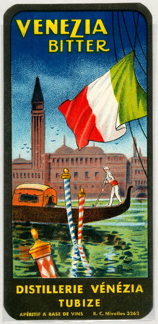 Venezia Bitter Alkoholwerbung (Chromolithografie Ende des 19. Jahrhunderts) von Unknown artist