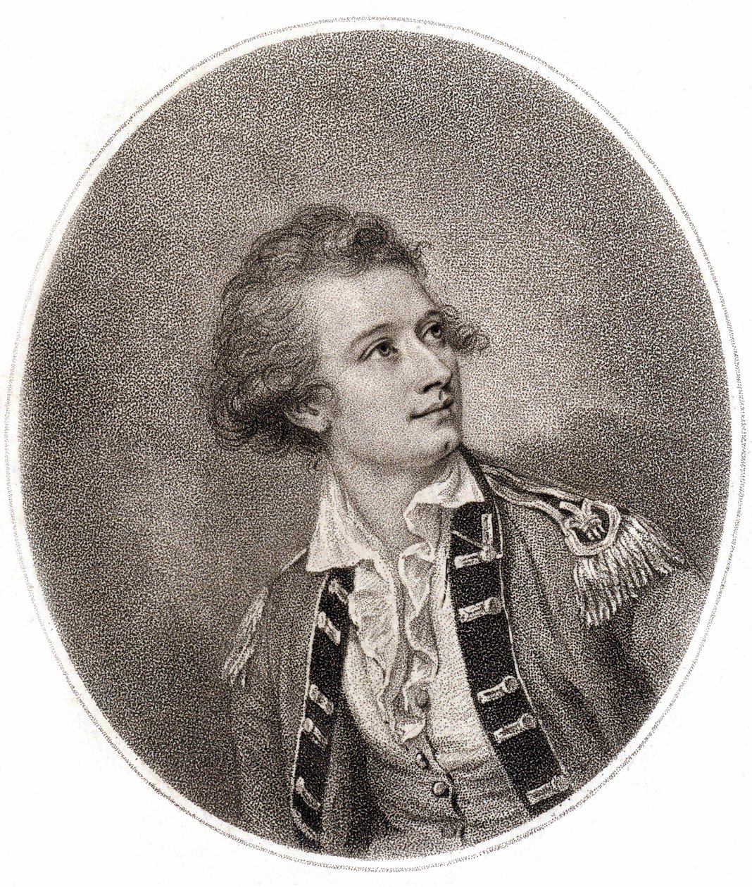 Vicente Lunardi, ein italienischer Aeronaut, der am 14. September 1784 den ersten Ballonaufstieg in England machte. Gravur aus dem späten 18. Jahrhundert. von Unknown artist