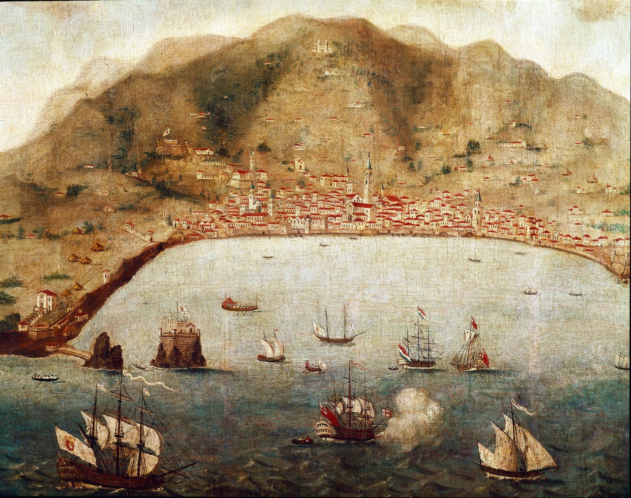 Ansicht von Funchal, Madeira-Insel (Gemälde) von Unknown artist