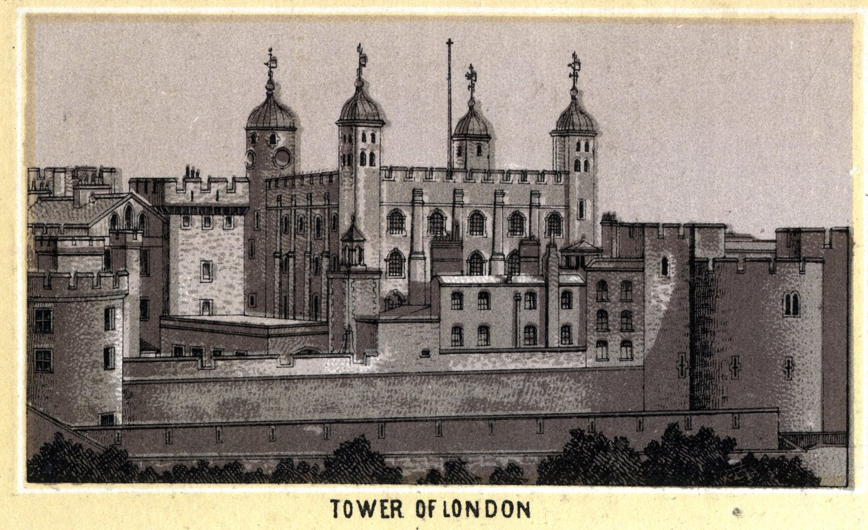 Ansicht des Tower of London, ehemalige Gefängnis, England von Unknown artist