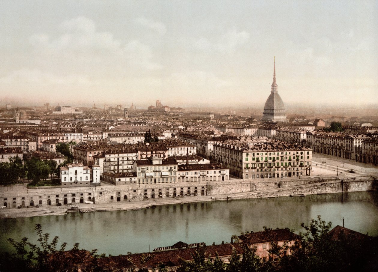 Ansicht der Stadt Turin (Torino) in Italien im Jahr 1890 von Unknown artist