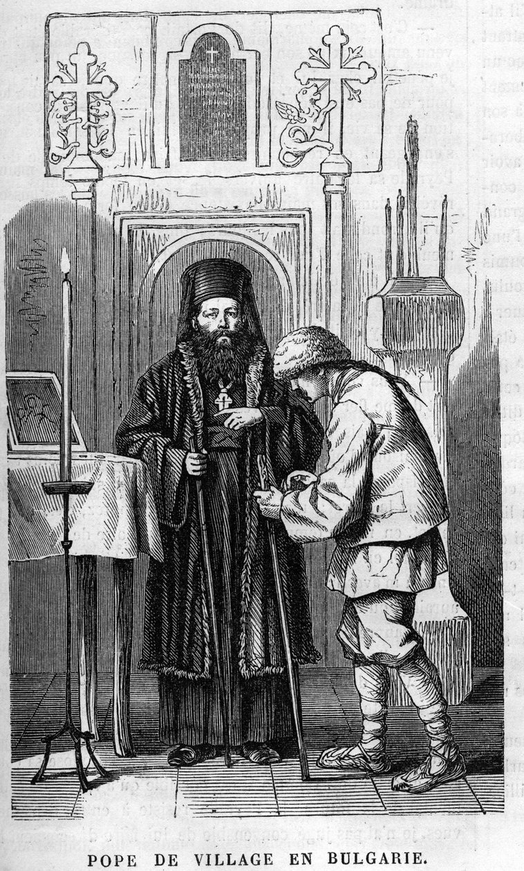 Dorfpfarrer in Bulgarien von Unknown artist