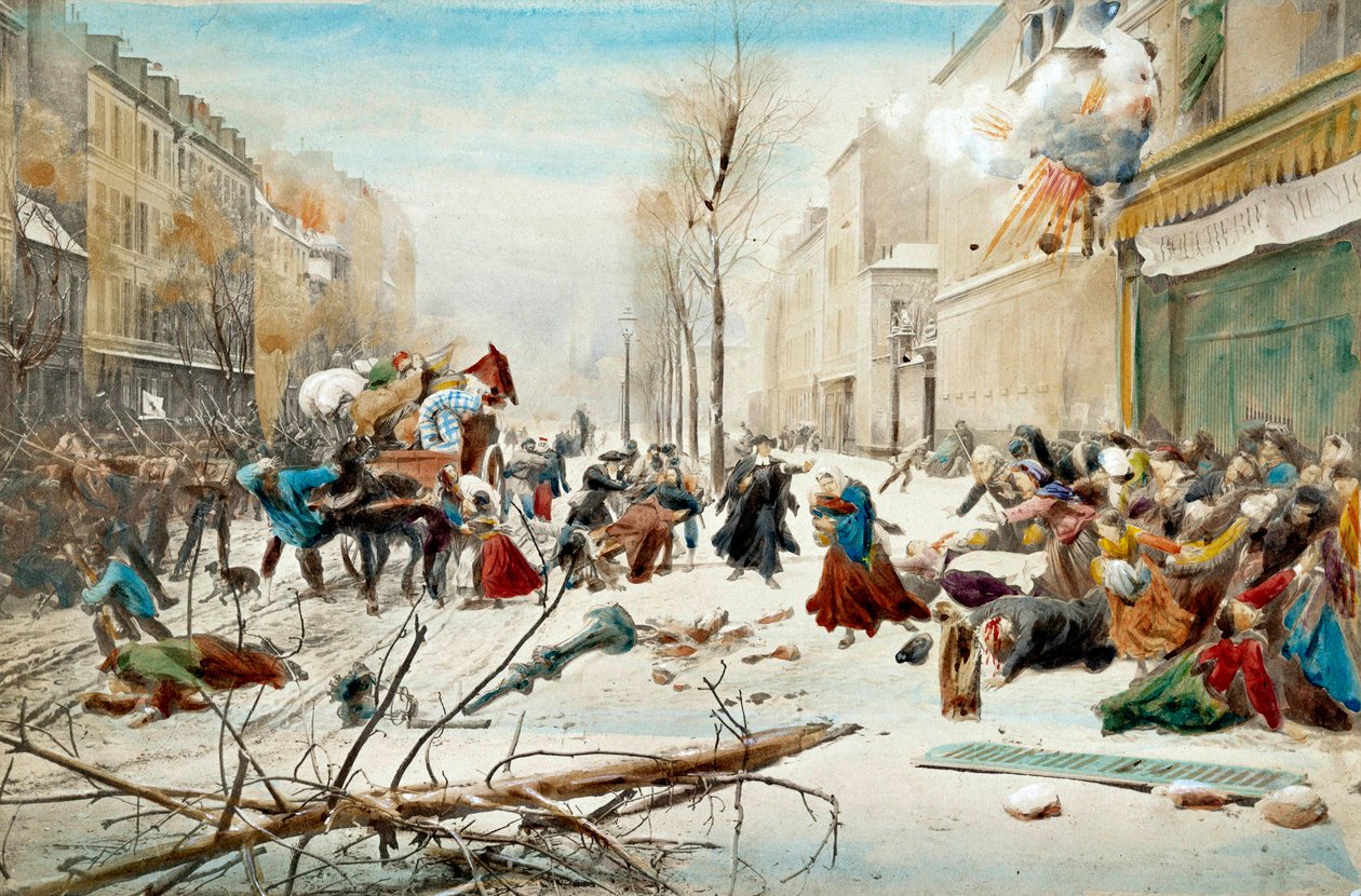 Krieg von 1870: Belagerung von Paris, Bombardierung durch die Preußen von Unknown artist