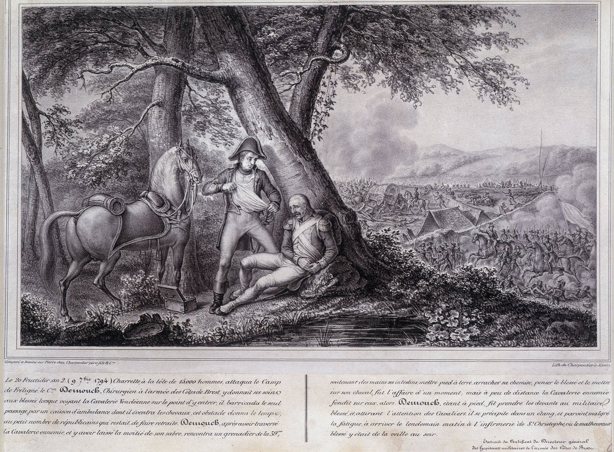 Krieg der Vendée: der Mut des Chirurgen Demouch von Unknown artist