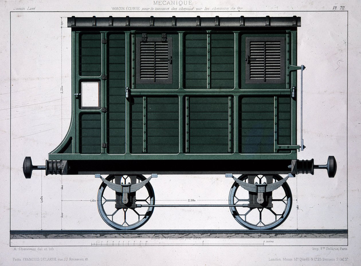 Western Railway Stable Car von Unknown artist