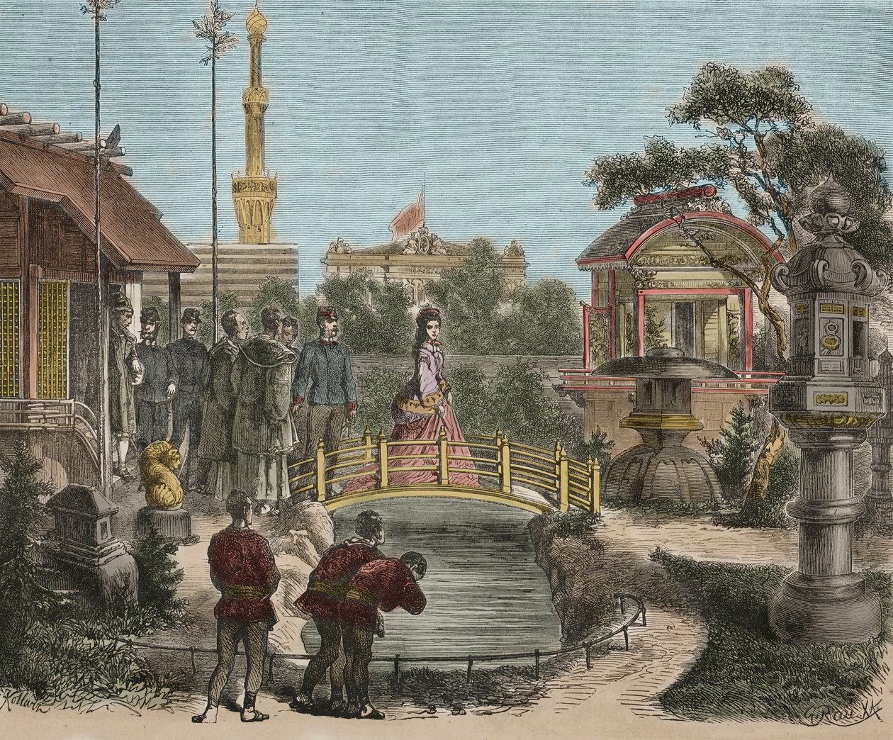 Weltausstellung 1873 Wien in Österreich - Wiener Weltausstellung - Franz Joseph I. von Österreich von Unknown artist