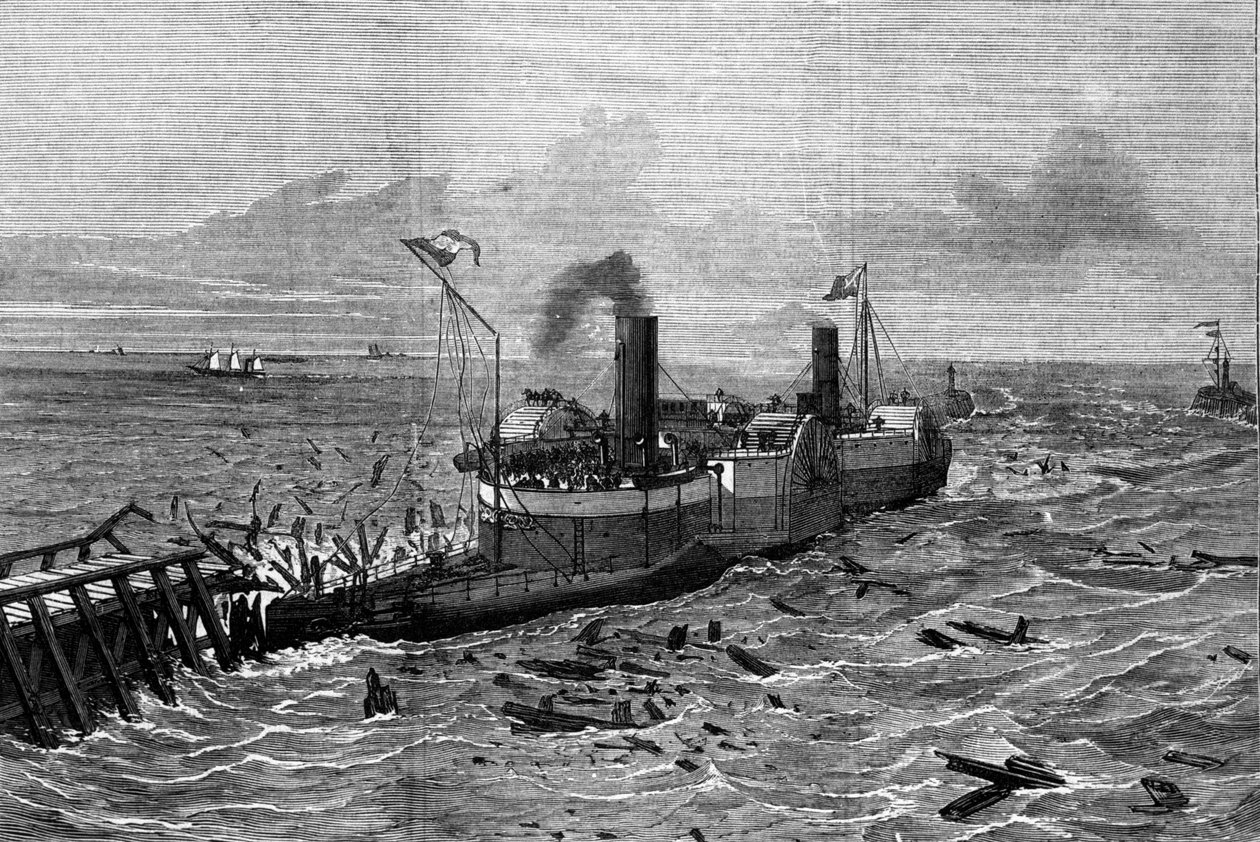Boot gegen Seekrankheit, entworfen von Henry Bessemer (1813-1898). von Unknown artist