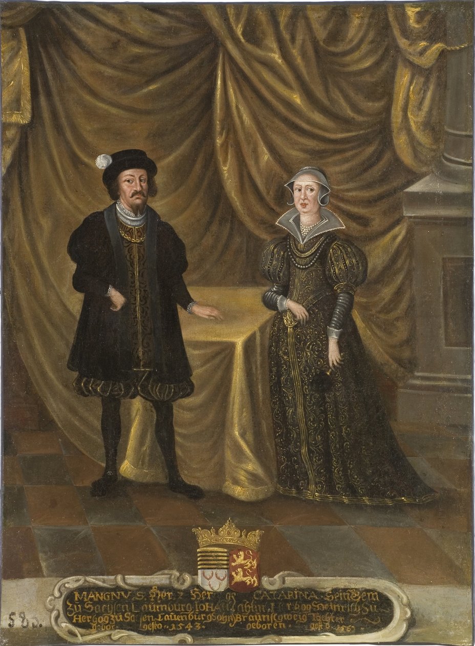 Magnus I., Herzog von Sachsen-Lauenburg und Katharina von Braunschweig-Wolfenbüttel von Unknown artist