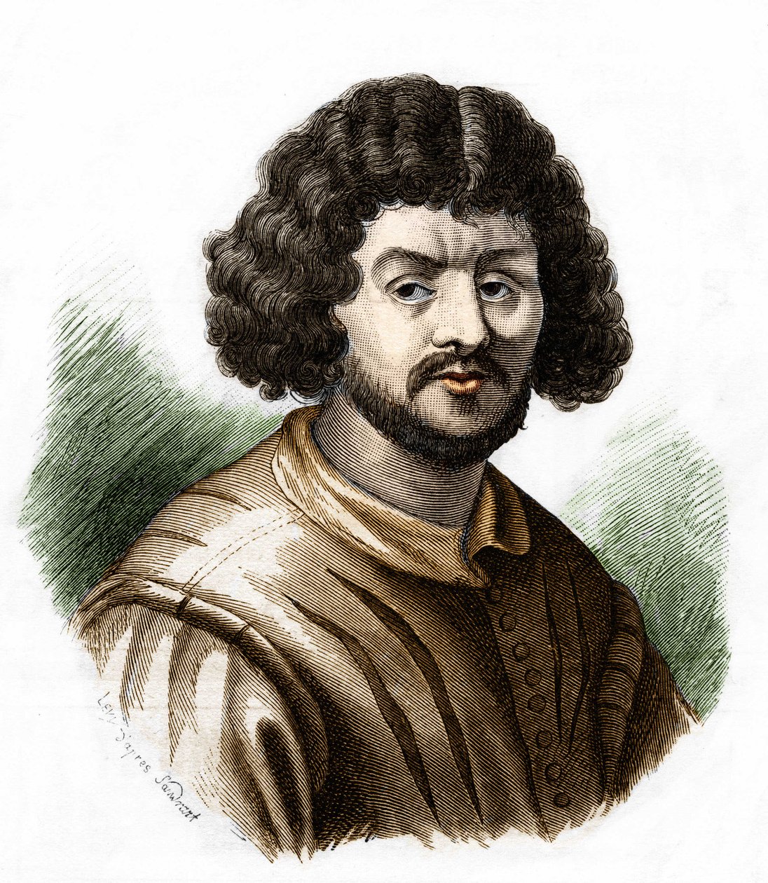 Porträt von Claude Gellée, genannt Le Lorrain (1600-1682) französischer Maler von Unknown artist