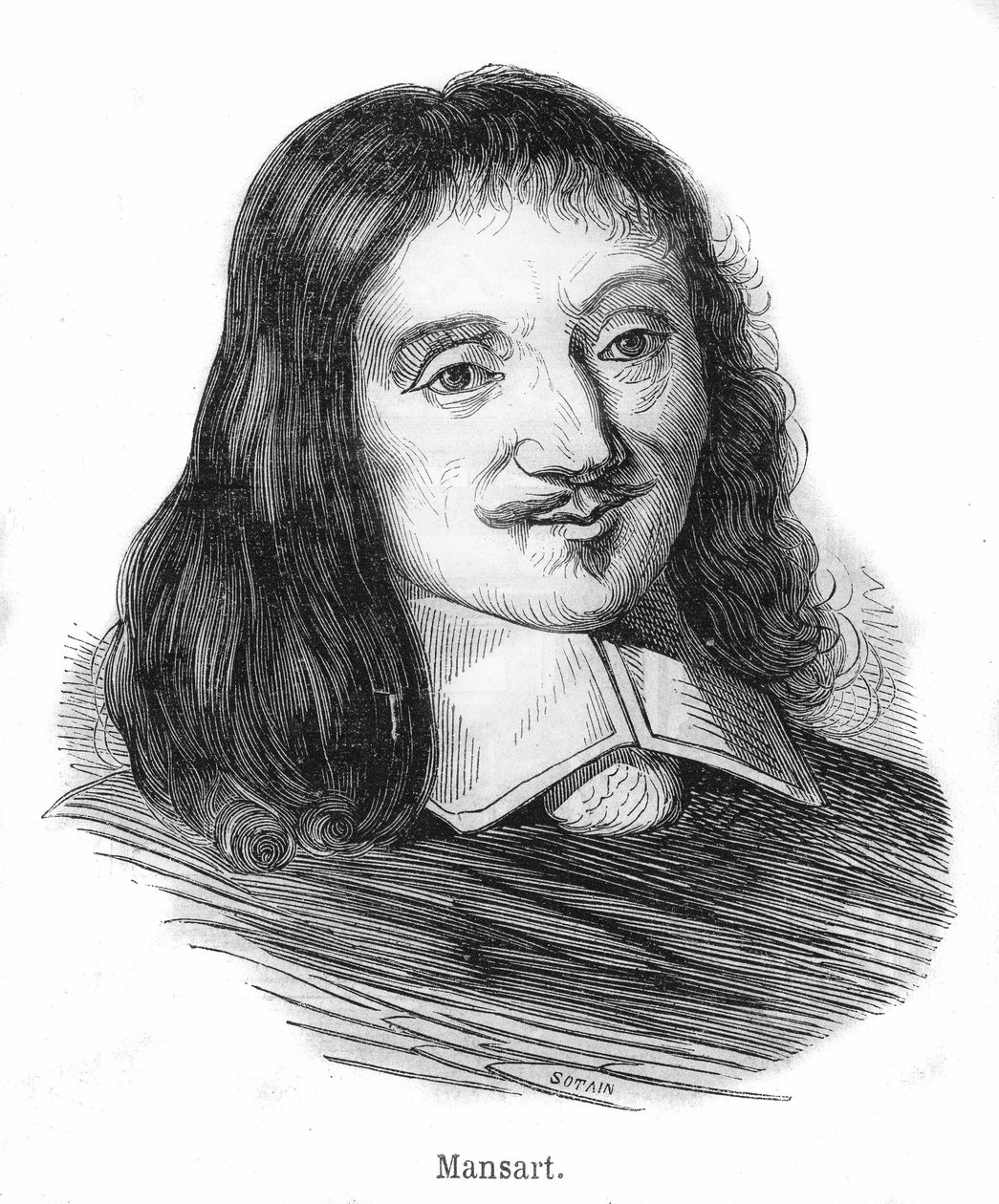 Porträt von François Mansart (1598-1666), französischer Architekt. von Unknown artist