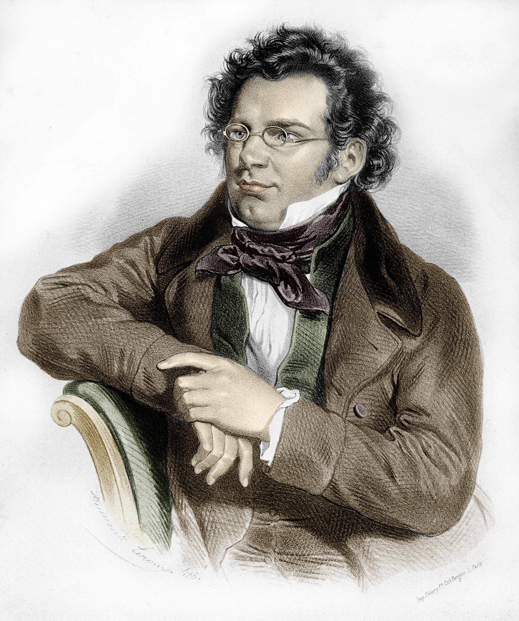 Porträt von Franz Schubert (1797-1828), österreichischer Komponist von Unknown artist