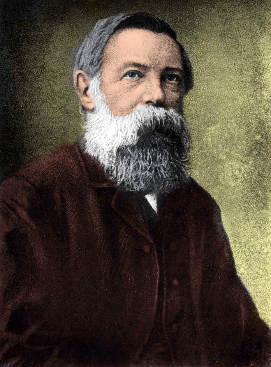 Porträt von Friedrich Engels (1820-1895), deutscher sozialistischer Theoretiker und Politiker von Unknown artist
