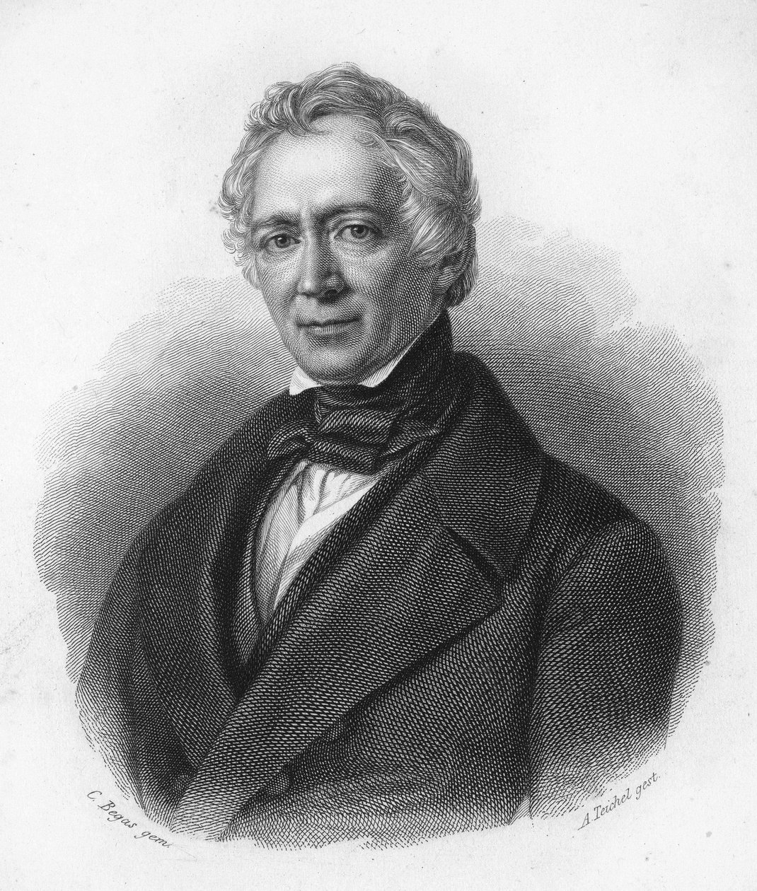 Porträt von Friedrich von Raumer, deutscher Historiker des 19. Jahrhunderts. von Unknown artist
