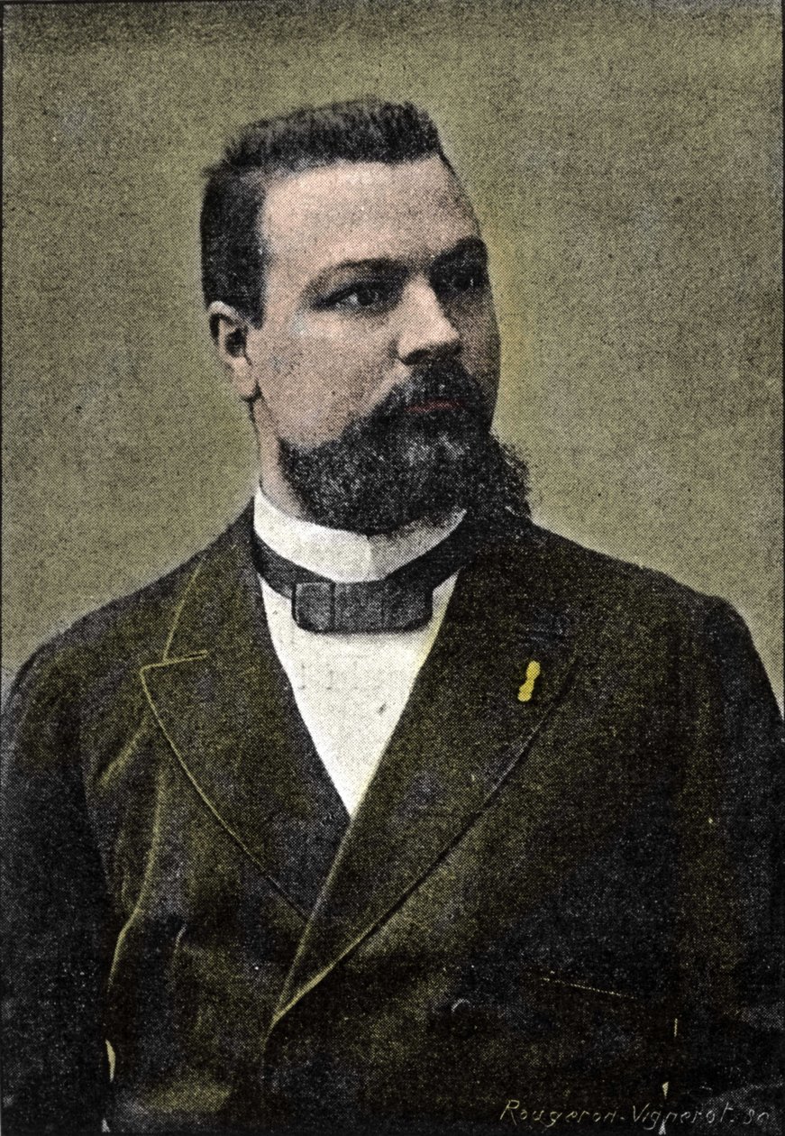 Porträt von Gerard Encausse, bekannt als Papus, Okkultist, Mitbegründer des Martinistenordens (1865-1916). von Unknown artist