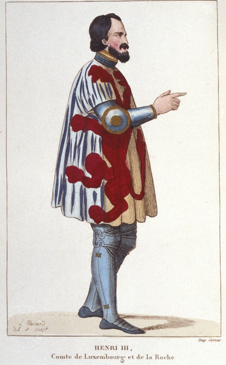 Porträt von Heinrich III., Graf von Luxemburg (1247 - 1284) von Unknown artist