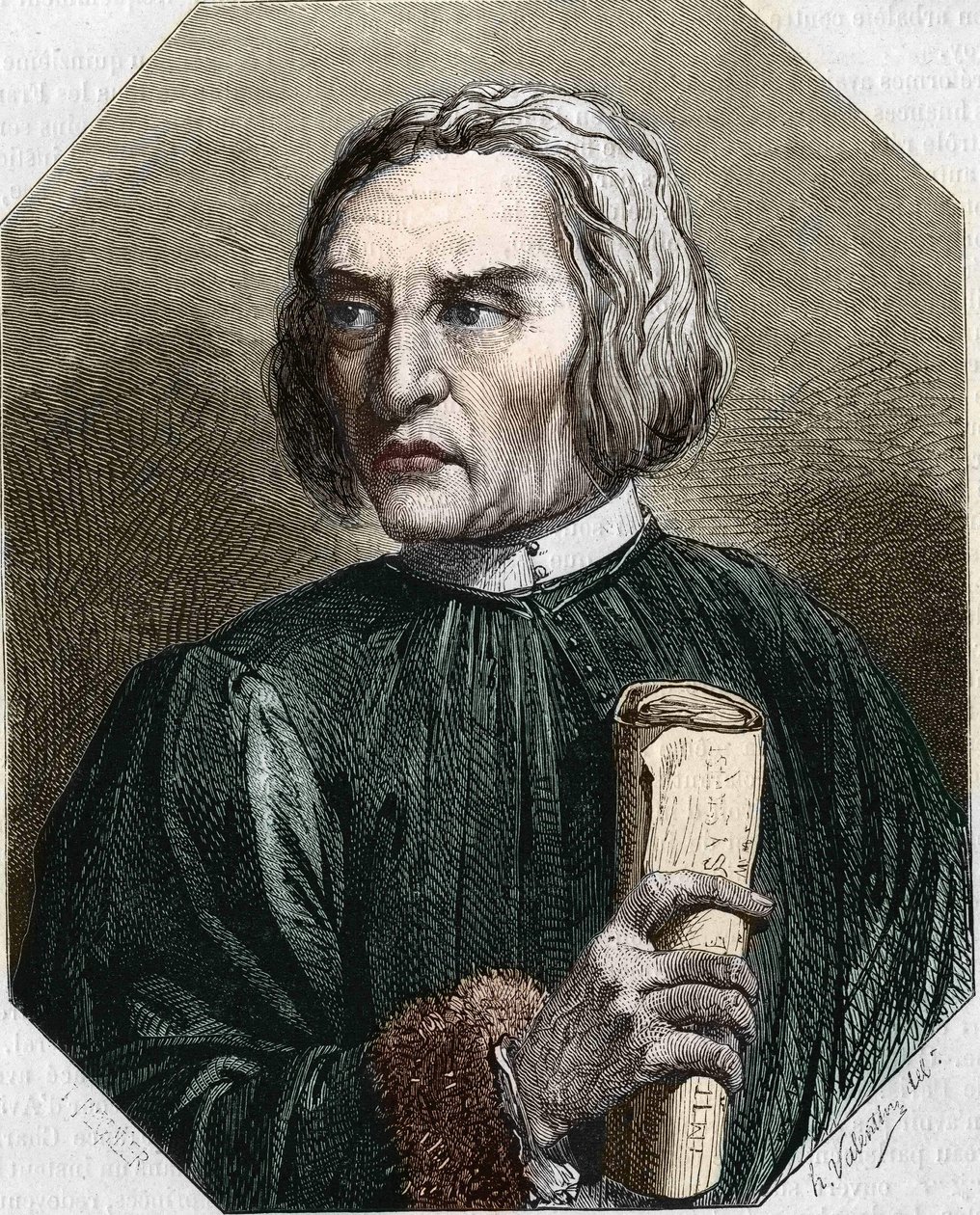 Porträt von Jean de Gerson. Französischer Theologe (1363-1429). von Unknown artist