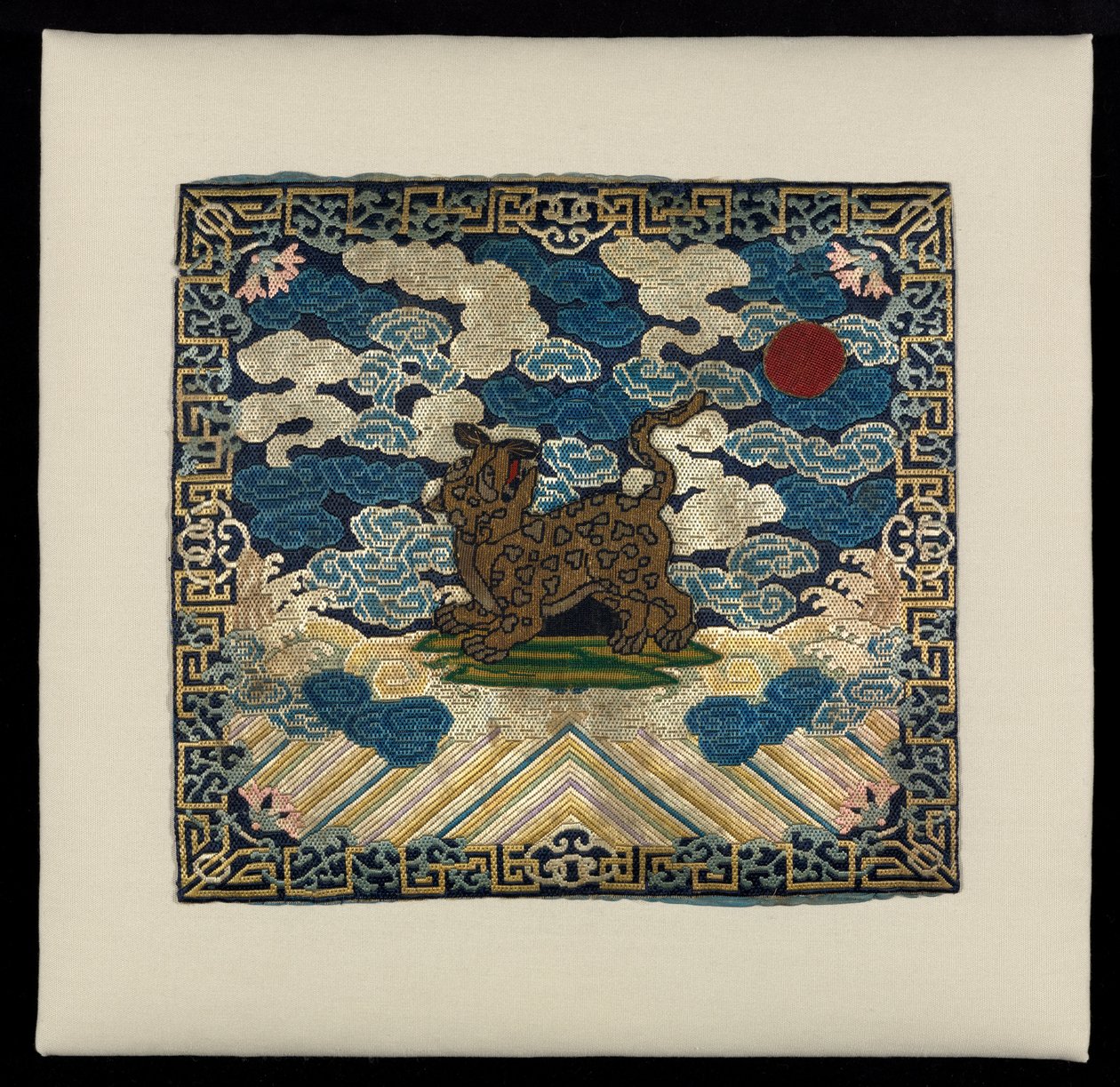 Militärischer Rangabzeichen mit Leopard (CBL C 3315) von Unknown artistUnknown artist