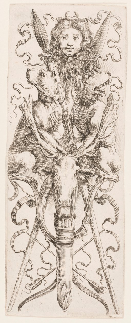 Druck, Ornamenti o Grottesche (Groteskes Ornament), ca. 1653 von Unknown artistUnknown artist