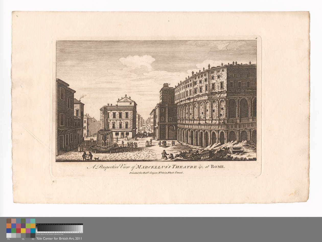 Eine perspektivische Ansicht des Theaters von Marcellus &c., in Rom von Unknown artist