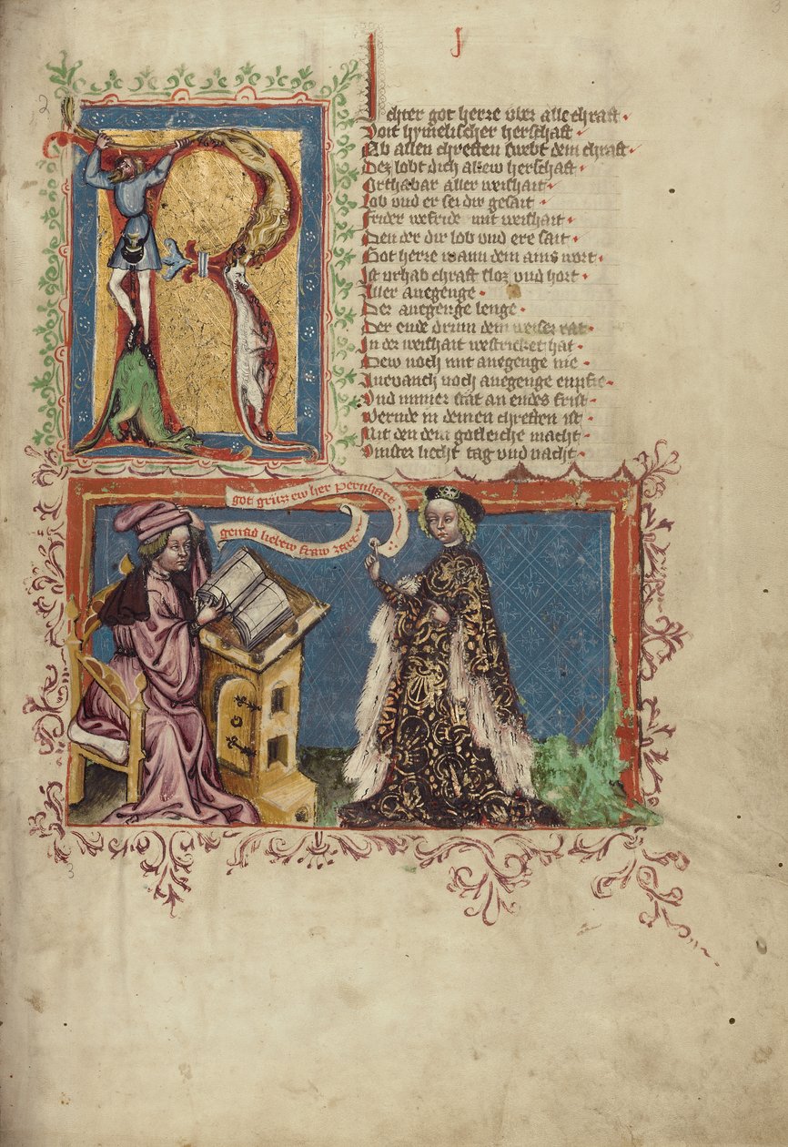 Ein Schreiber und eine Frau von Unknown artist