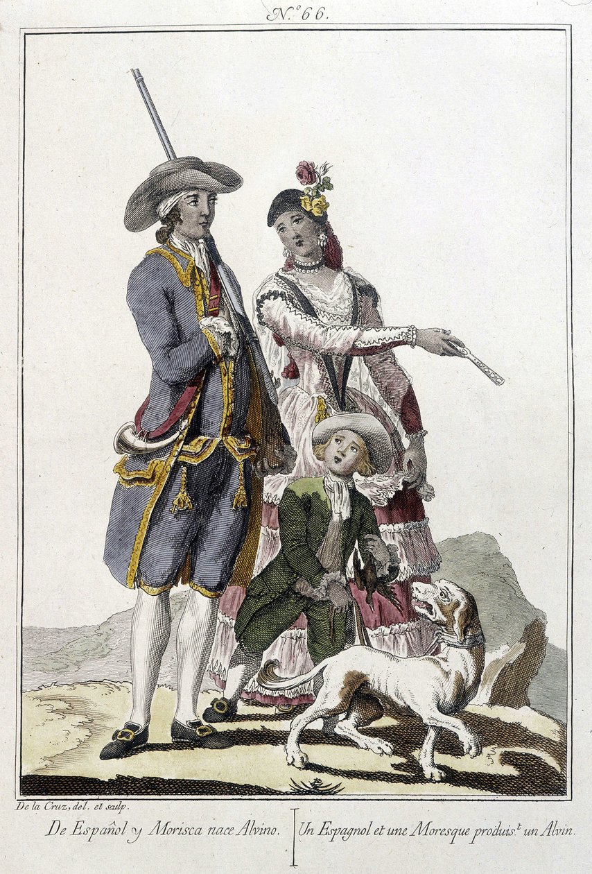 Ein Spanier und ein Maure bringen einen Alvin zur Welt von Unknown artist