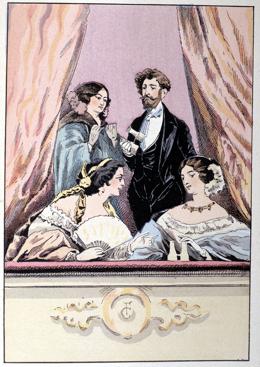 Eine Loge im Theater der Italiener von Unknown artist