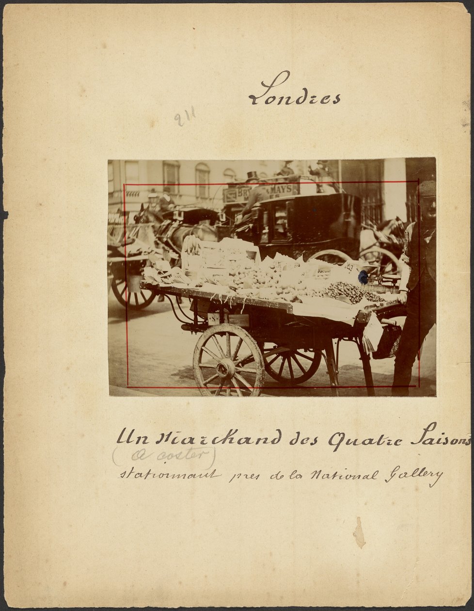 Ein Verkäuferwagen von Unknown artist