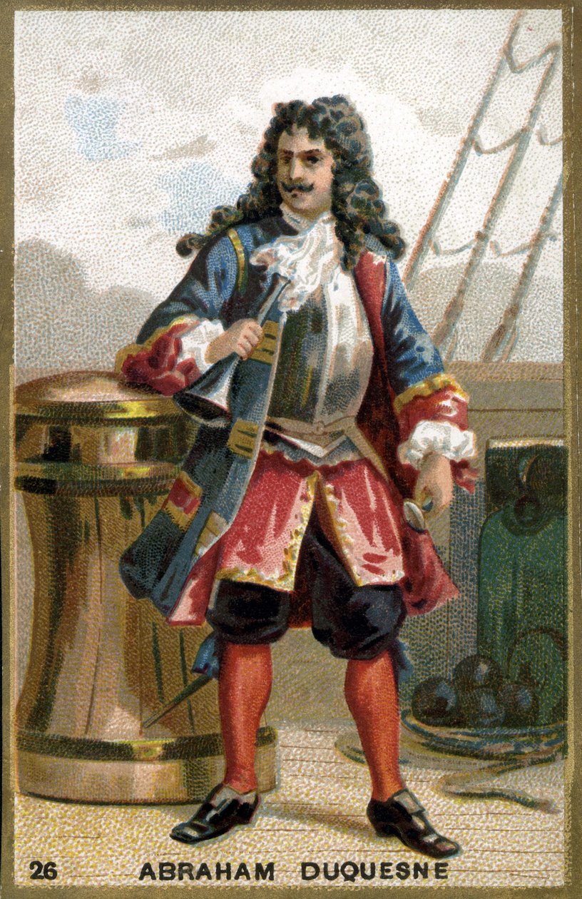 Abraham, Marquis Duquesne (1610 - 1688), französischer Seefahrer. Chromolithographie des 19. Jahrhunderts. von Unknown artist