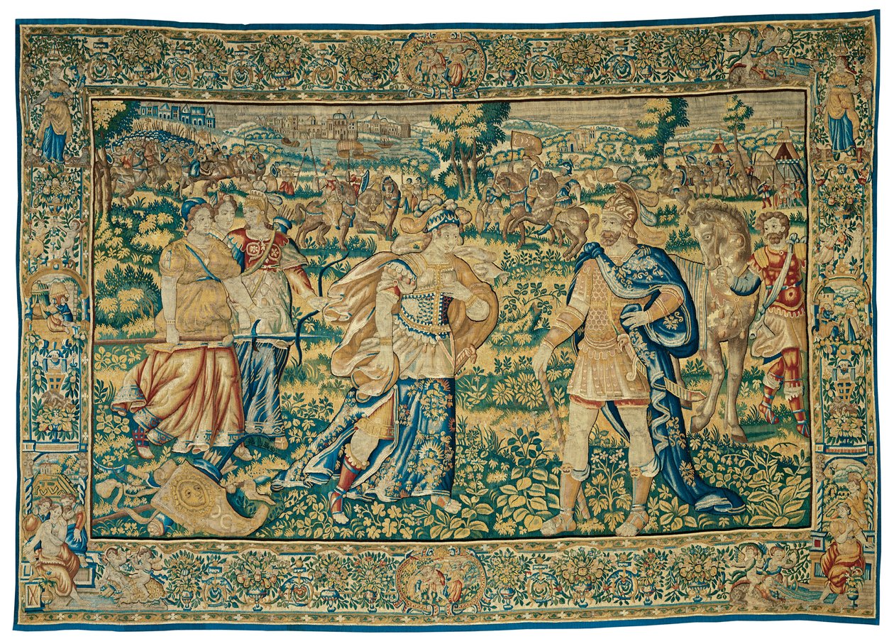 Alexander trifft Thalestris, Königin der Amazonen, aus Die Geschichte von Alexander dem Großen von Unknown artist