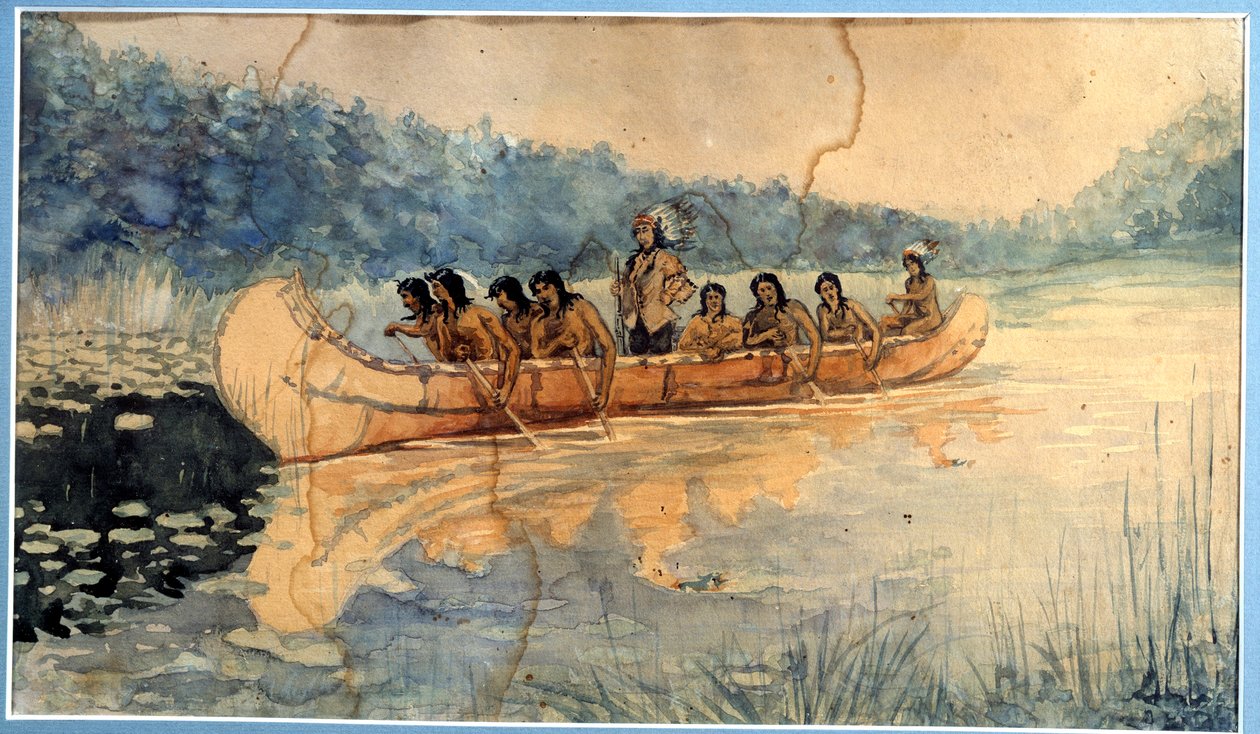 Anonyme Aquarellmalerei. 19. Jahrhundert von Unknown artist