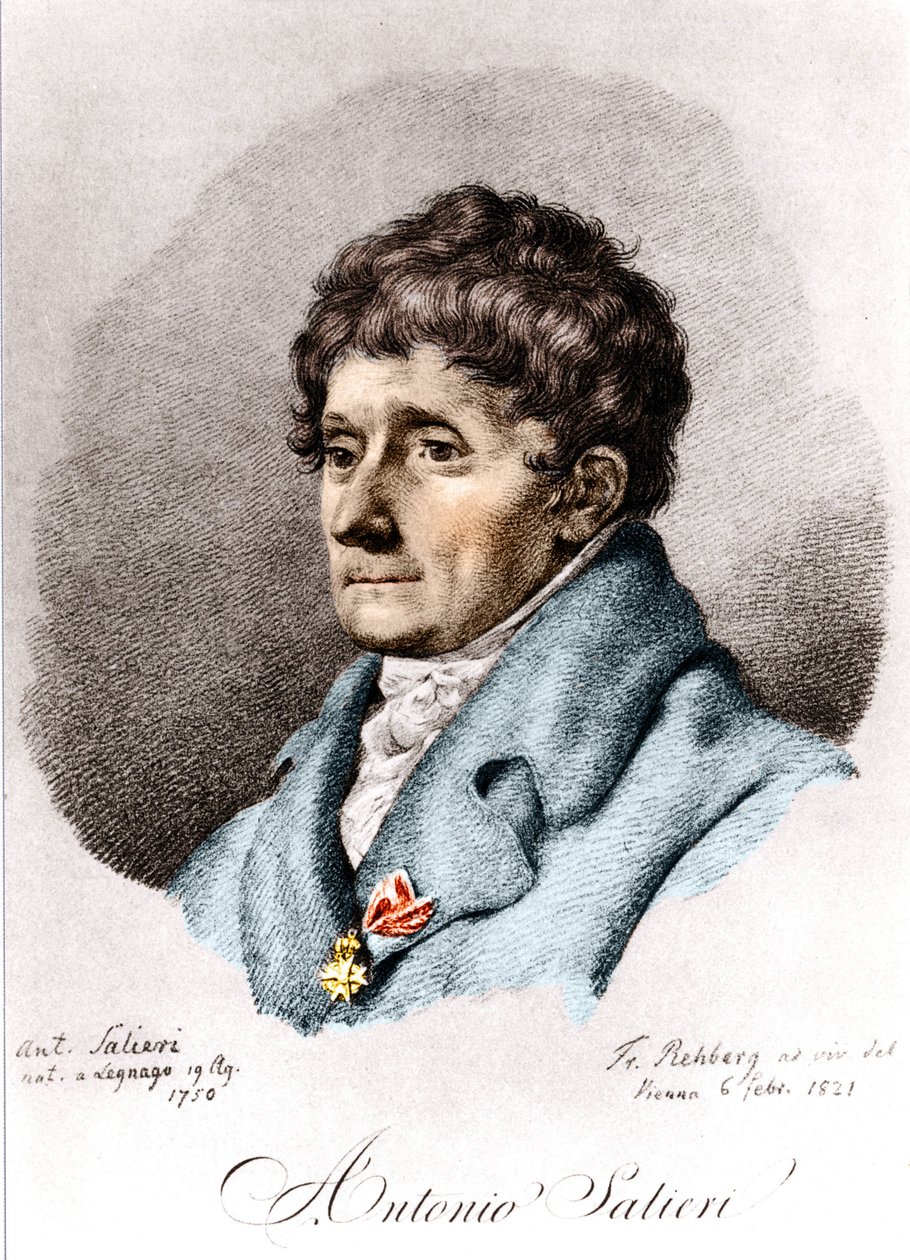 Antonio Salieri, italienischer Komponist und Dirigent (Legnago) von Unknown artist
