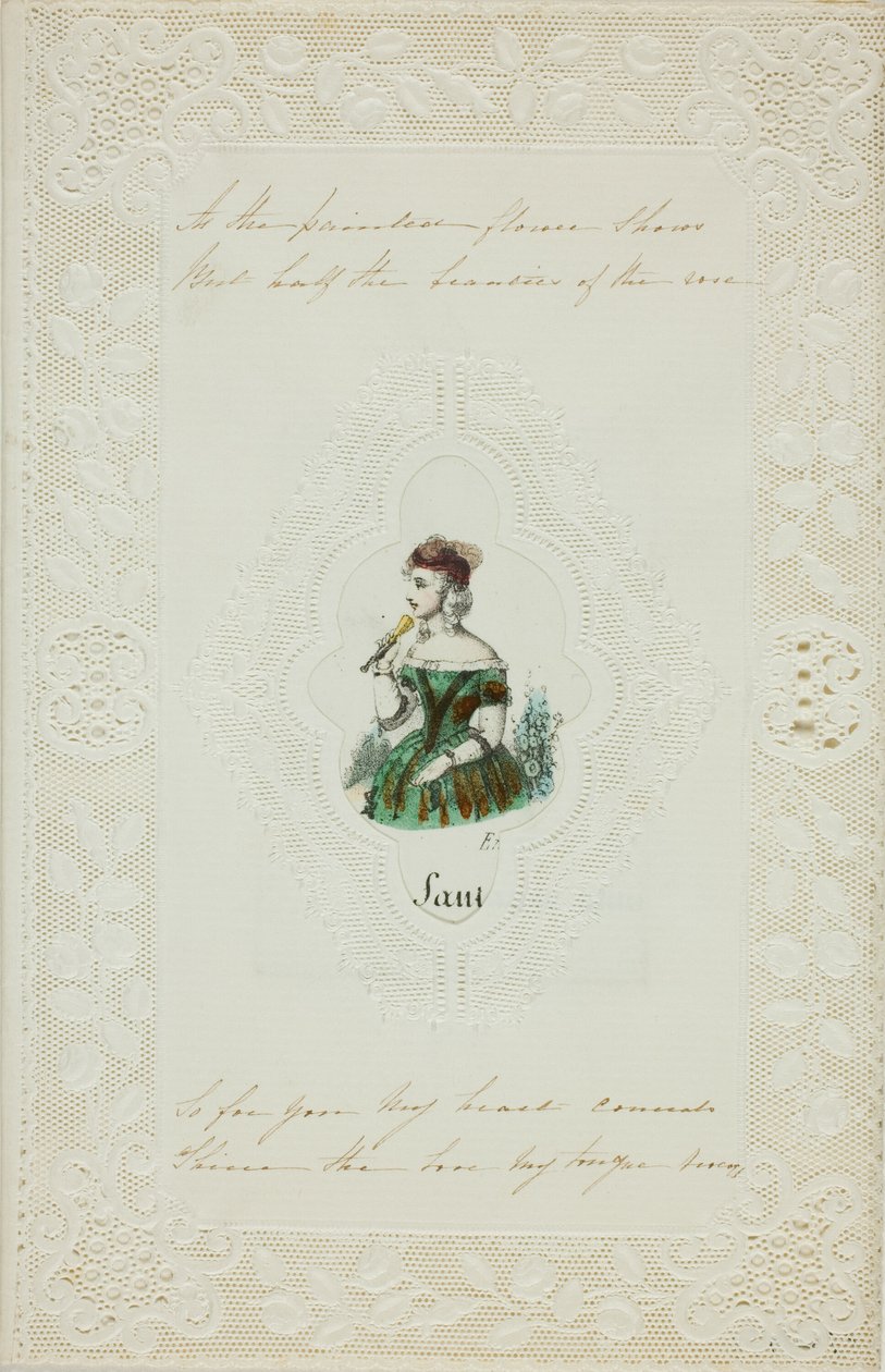 Wie die gemalte Blume zeigt (Valentinstag) von Unknown artist