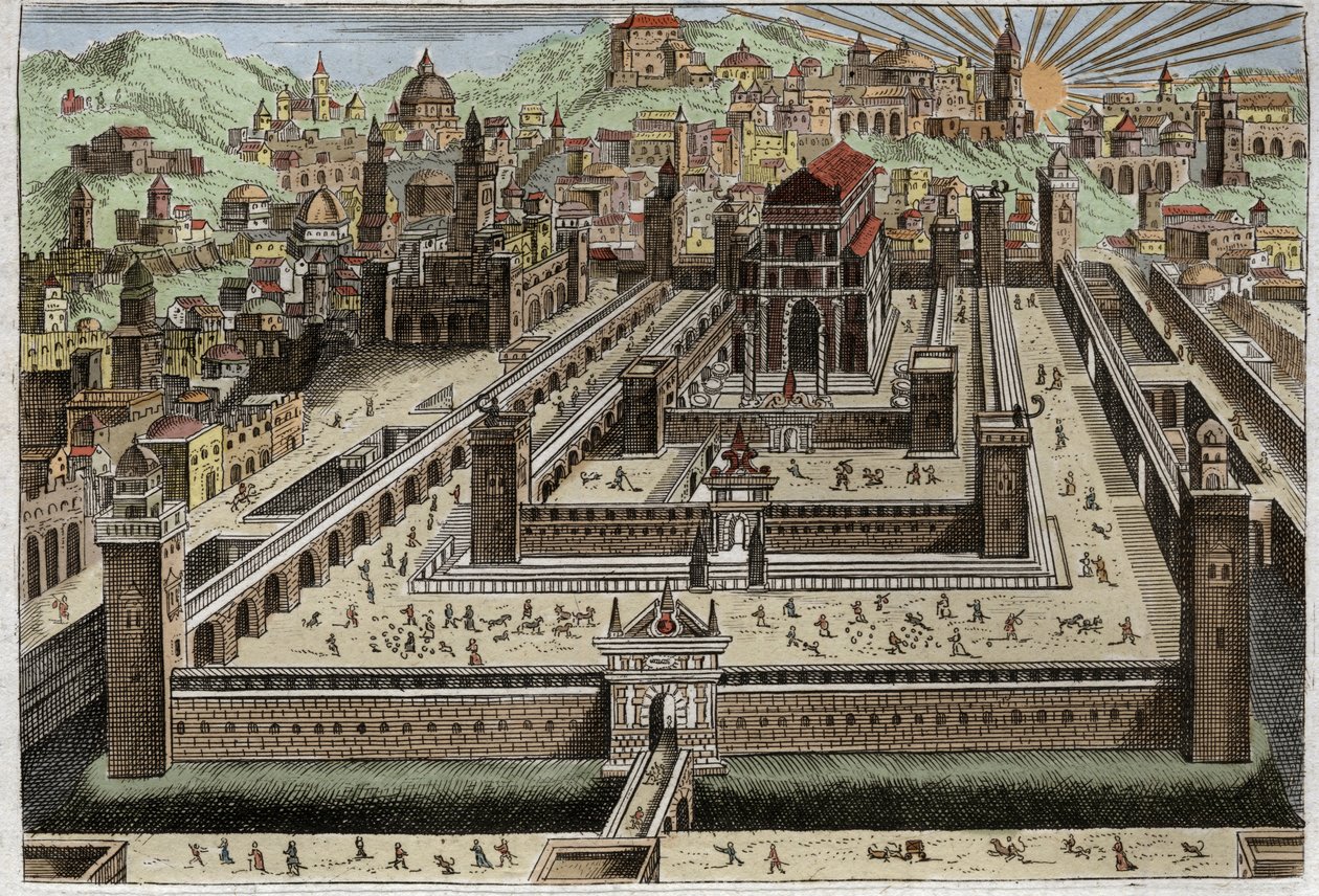 Bibel von Royaumont, Altes Testament: Tempel von Salomo von Unknown artist
