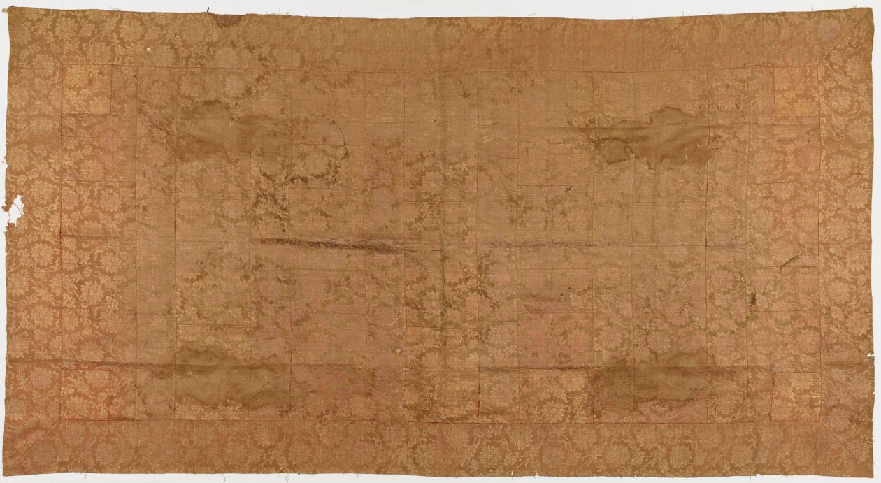 Brokade, Seide. Ein buddhistisches Mönchsgewand, geflickt: Kesa von Unknown artist